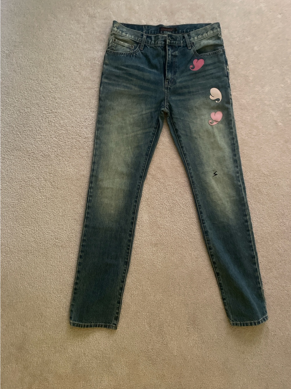 Undercover aw05 heart denim